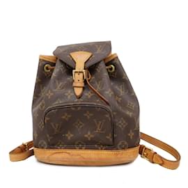 Louis Vuitton-Sac à dos Montsouris Monogram Louis Vuitton pour femmes-Marron,Monogramme