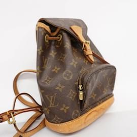 Louis Vuitton-Sac à dos Montsouris Monogram Louis Vuitton pour femmes-Marron,Monogramme