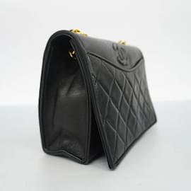 Chanel-Borsa a spalla in pelle di agnello nera Chanel-Nero