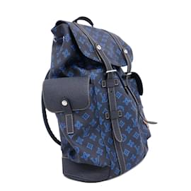 Louis Vuitton-Zaino Louis Vuitton Christopher MM - Blu-Blu