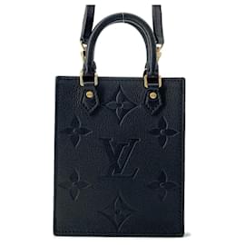 Louis Vuitton-Louis Vuitton Monogram Empreinte Petite Sac Plat Handbag-Black