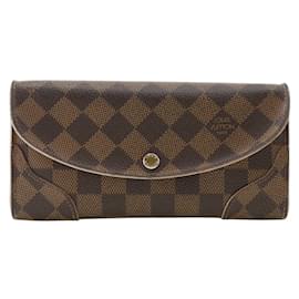 Louis Vuitton-Louis Vuitton Kaisa Long Geldbörse - Damier-Canvas-Braun,Pink