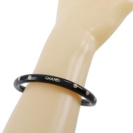 Chanel-Bracciale in plastica nera Chanel per donne-Nero