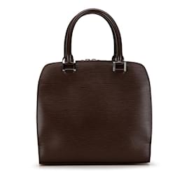 Louis Vuitton-Bolsa Louis Vuitton Epi Pont Neuf - Couro marrom mocha-Marrom