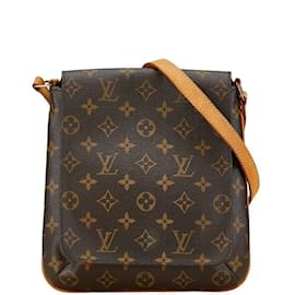 Louis Vuitton-Lange Schultertasche Musette Salsa Monogram Louis Vuitton-Braun