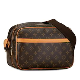 Louis Vuitton-Louis Vuitton Monogram Reporter PM Schultertasche-Braun