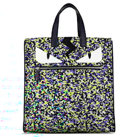 Fendi-Fendi Bag Bugs Monster Camouflage Handbag Tote 7VA367-Multiple colors,Navy blue