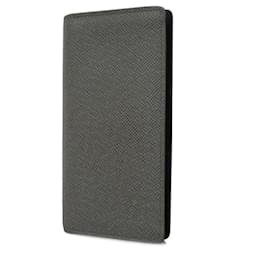Louis Vuitton-Louis Vuitton Taiga Portefeuille Brazza Long Wallet in Glacier-Other