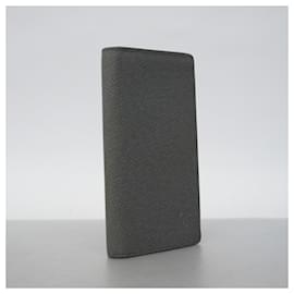 Louis Vuitton-Louis Vuitton Taiga Portefeuille Brazza Long Wallet in Glacier-Other