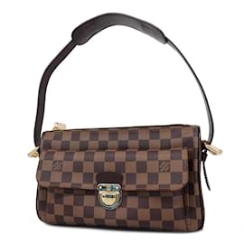 Louis Vuitton-Sac à épaule Louis Vuitton Damier Ravello GM en Ébène-Damier ebène