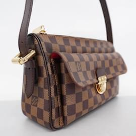 Louis Vuitton-Sac à épaule Louis Vuitton Damier Ravello GM en Ébène-Damier ebène