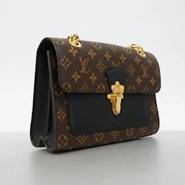 Louis Vuitton-Sac à épaule Victoire Monogram Louis Vuitton pour femmes-Marron,Noir