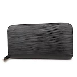 Louis Vuitton-Louis Vuitton Epi Zippy Long Wallet in Noir-Black