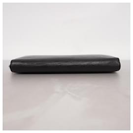 Louis Vuitton-Louis Vuitton Epi Zippy Long Wallet in Noir-Black