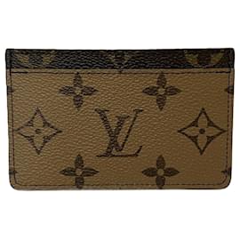 Louis Vuitton-Visitenkartenetui Monogram Reverse Louis Vuitton-Braun,Monogramm