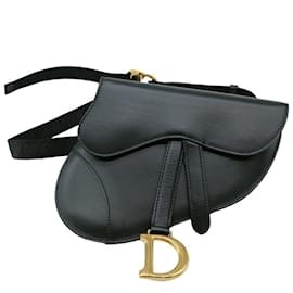 Christian Dior-Marsupio in pelle nera Christian Dior-Nero