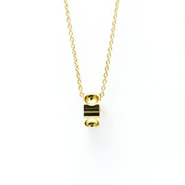 Louis Vuitton-Collier Pendentif Empreinte Louis Vuitton en Or Jaune 18K-Doré