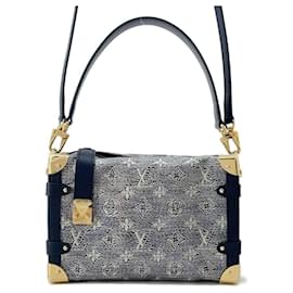 Louis Vuitton-Louis Vuitton Monogram Laminierte Jacquard-Handtasche-Blau