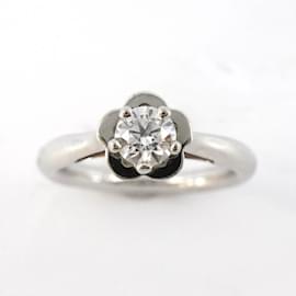 Chanel-Chanel Camellia Diamond Band Ring in Platinum 950 for Women-Other