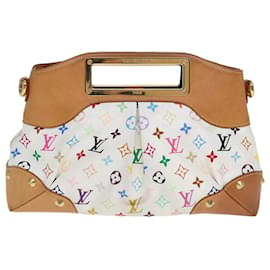 Louis Vuitton-LOUIS VUITTON Borsa a Mano Judy MM Multicolore Monogram 2Way Bianca M40255 Auth 78180-Bianco