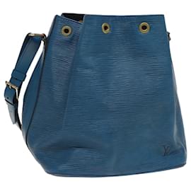 Louis Vuitton-LOUIS VUITTON Epi Petit Noe Sac à épaule Bleu M44105 LV Auth 79838-Bleu