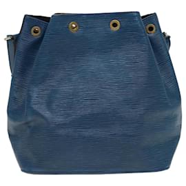 Louis Vuitton-LOUIS VUITTON Epi Petit Noe Shoulder Bag Blue M44105 LV Auth 79838-Blue