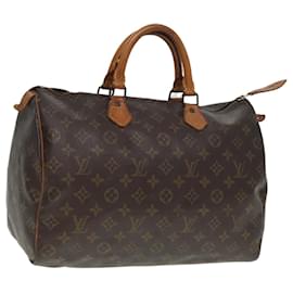 Louis Vuitton-LOUIS VUITTON Monogram Speedy 35 Hand Bag M41524 LV Auth 79576-Monogram