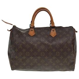 Louis Vuitton-LOUIS VUITTON Monogram Speedy 35 Hand Bag M41524 LV Auth 79576-Monogram