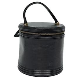 Louis Vuitton-LOUIS VUITTON Epi Cannes Hand Bag Black M48032 LV Auth bs15424-Black