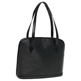 Louis Vuitton-LOUIS VUITTON Sac à épaule Epi Lussac Noir M52282 LV Auth bs15326-Noir