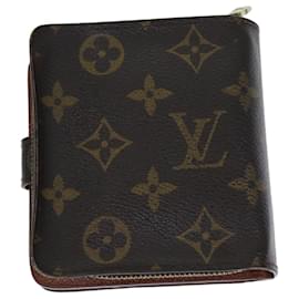 Louis Vuitton-LOUIS VUITTON Monogram Compact Zip Wallet M61667 LV Auth 79897-Monogram