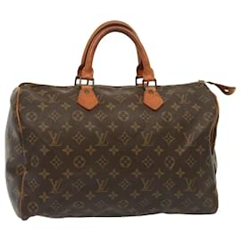 Louis Vuitton-LOUIS VUITTON Monogram Speedy 35 Hand Bag M41524 LV Auth 79399-Monogram