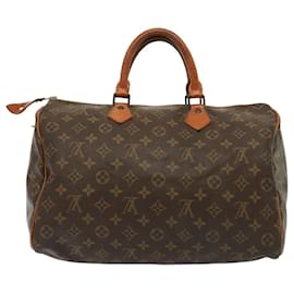 Louis Vuitton-LOUIS VUITTON Monogram Speedy 35 Hand Bag M41524 LV Auth 79399-Monogram