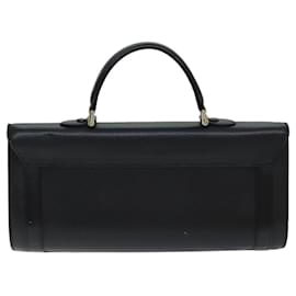 Autre Marque-Burberrys Hand Bag Leather Black Auth 79493-Black