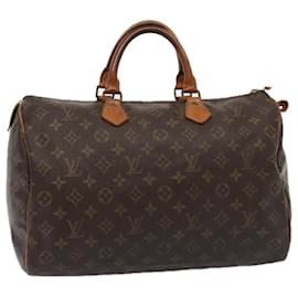 Louis Vuitton-LOUIS VUITTON Monogram Speedy 35 Hand Bag M41524 LV Auth 79090-Monogram