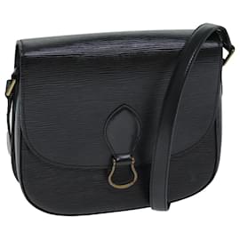 Louis Vuitton-LOUIS VUITTON Epi Saint Cloud GM Sac à épaule Noir M52192 LV Auth yk13151-Noir