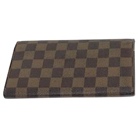 Louis Vuitton-LOUIS VUITTON Portafoglio di Credito Damier Ebano N61725 LV Auth 79856-Altro