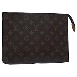 Louis Vuitton-LOUIS VUITTON Monogram Poche Toilette 26 Pouch M47542 LV Auth 79928-Monogram