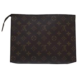 Louis Vuitton-LOUIS VUITTON Monogram Poche Toilette 26 Pouch M47542 LV Auth 79928-Monogram