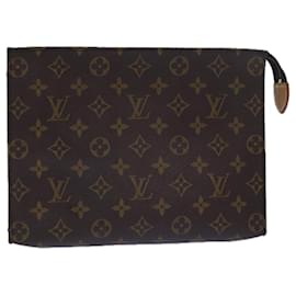 Louis Vuitton-LOUIS VUITTON Monogram Poche Toilette 26 Pouch M47542 LV Auth 79592-Monogram