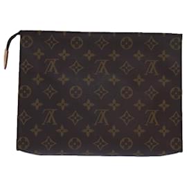 Louis Vuitton-LOUIS VUITTON Monogram Poche Toilette 26 Pouch M47542 LV Auth 79592-Monogram