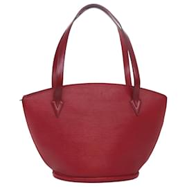 Louis Vuitton-LOUIS VUITTON Epi Saint Jacques Shopping Shoulder Bag Red M52277 LV Auth 79050-Red