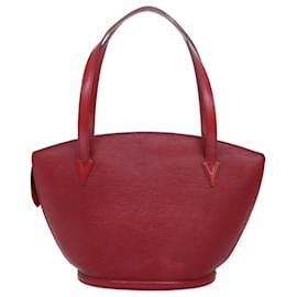 Louis Vuitton-LOUIS VUITTON Epi Saint Jacques Shopping Shoulder Bag Red M52277 LV Auth 79050-Red