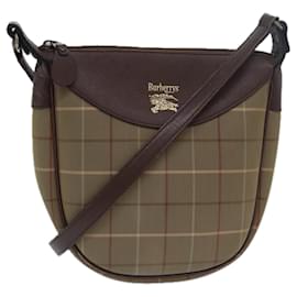 Autre Marque-Burberrys Nova Check Shoulder Bag Canvas Brown Auth bs15361-Brown