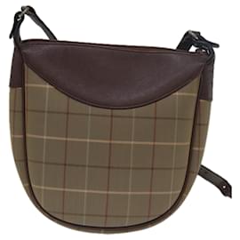 Autre Marque-Burberrys Nova Check Shoulder Bag Canvas Brown Auth bs15361-Brown