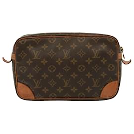 Louis Vuitton-LOUIS VUITTON Monogram Compiegne 28 Clutch Bag M51845 LV Auth 79475-Monogram