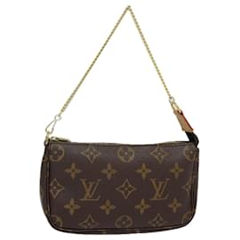 Louis Vuitton-LOUIS VUITTON Monogram Mini Pochette Accessoires Pouch M58009 LV Auth 79057-Monogram