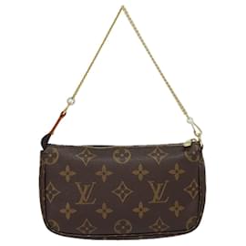 Louis Vuitton-LOUIS VUITTON Monogram Mini Pochette Accessoires Pouch M58009 LV Auth 79057-Monogram