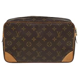 Louis Vuitton-LOUIS VUITTON Monogram Compiegne 28 Clutch Bag M51845 LV Auth 79744-Monogram