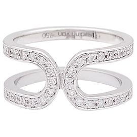 Anillo Dinh Van 'Maillon' oro blanco, diamantes. Otro